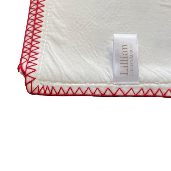 Lillian August Christmas SANTA CLAUS Placemat Set of 4 Holiday Decor 13x19 New - Picture 10 of 15